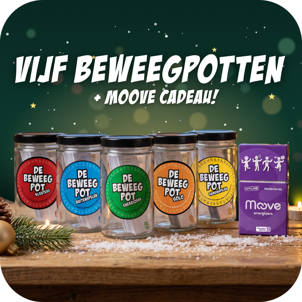 Kerstset: 5 Beweegpotten + Moove Energizer